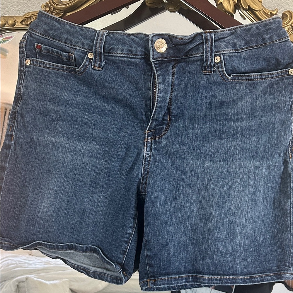 Seven7 Dark Blue Denim Jeans with Stitch Detail